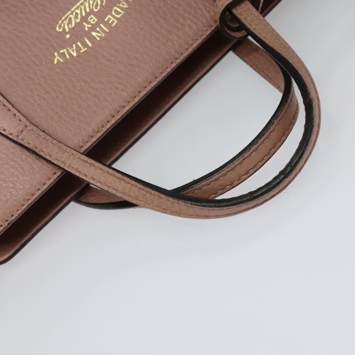 Gucci Swing Crossbody Bag Pebbled Leather, PINK, LEATHER, Crossbody bag