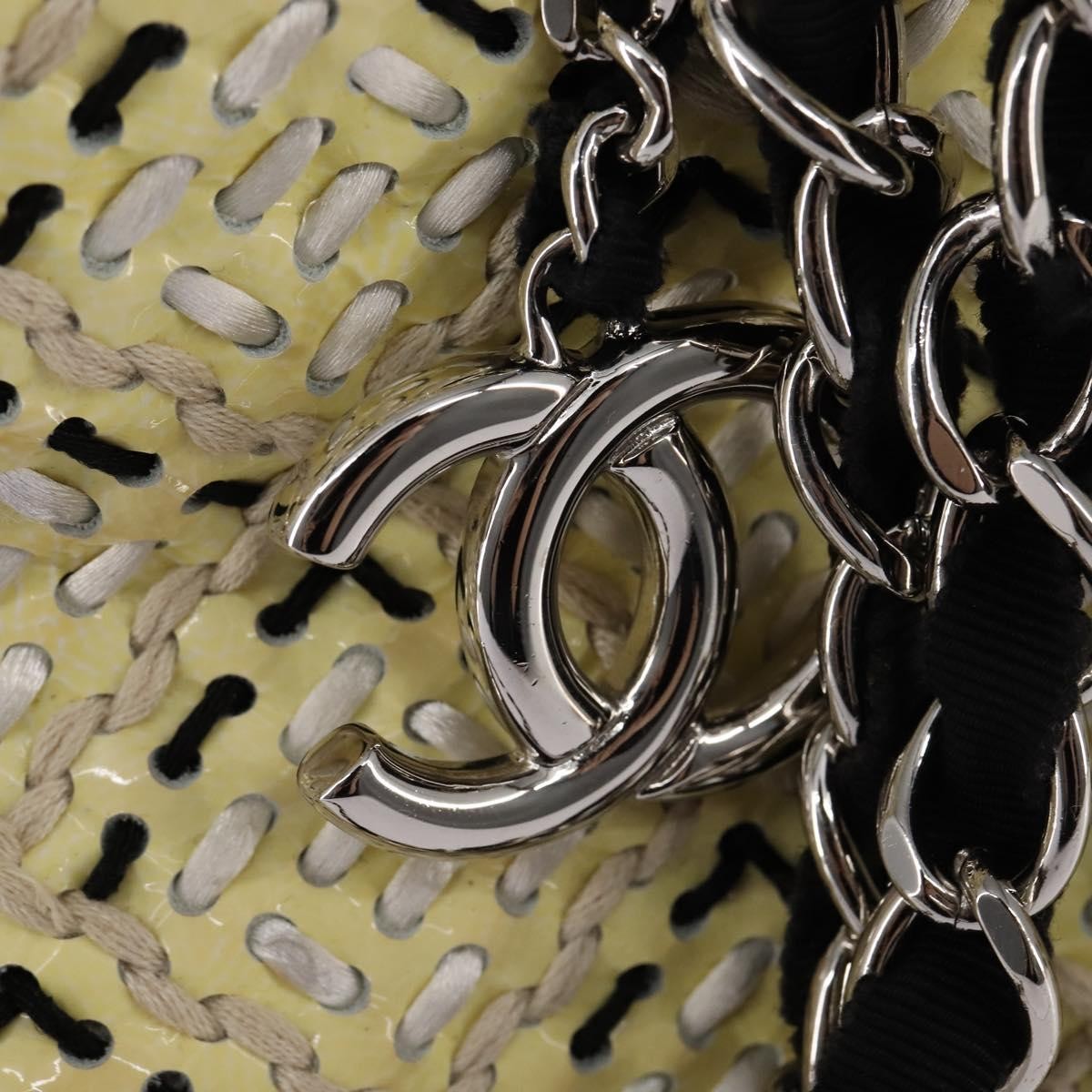 Chanel Just Mademoiselle Bag Woven Stitch Patent, BEIGE, PATENT_LEATHER, Handbag