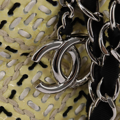 Chanel Just Mademoiselle Bag Woven Stitch Patent, BEIGE, PATENT_LEATHER, Handbag