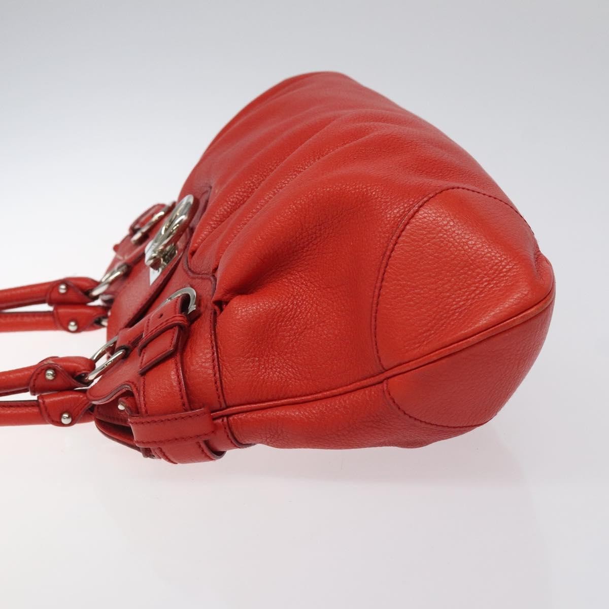 Salvatore Ferragamo Marisa Satchel Leather, RED, LEATHER, Shoulder bag