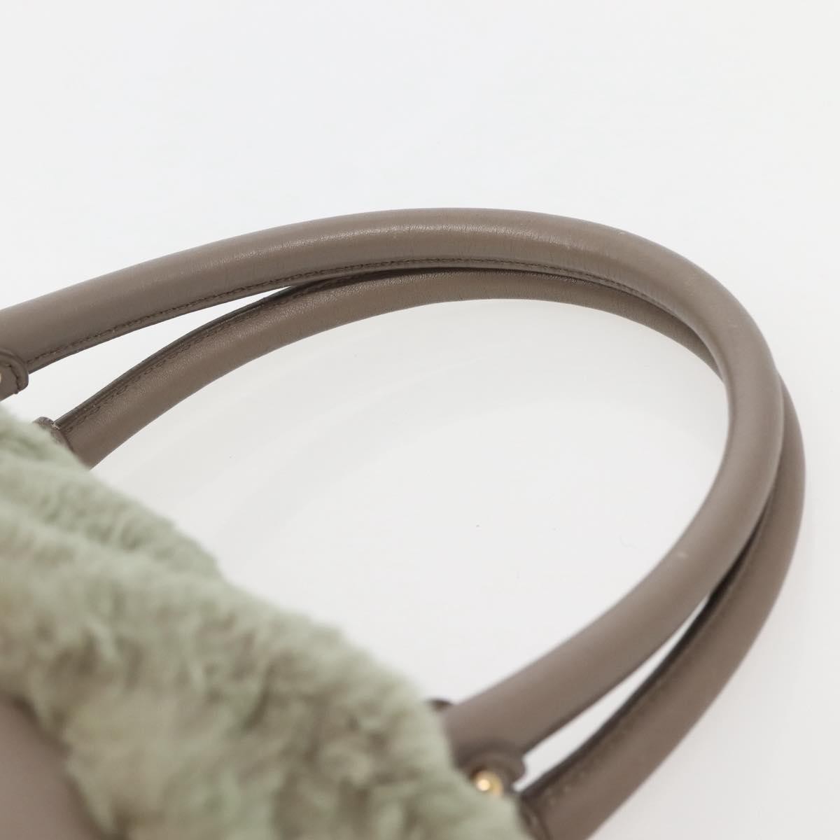 Salvatore Ferragamo Vala Leather, BEIGE, LEATHER, Handbag