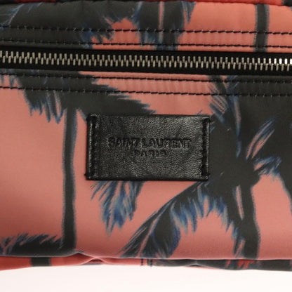 Saint Laurent Front Pocket Waist Bag Printed Nylon, Pink, Nylon, Shoulder Bag