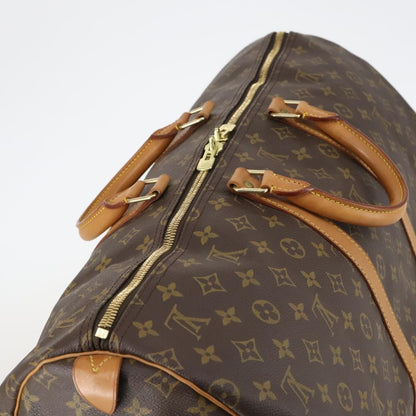 Louis Vuitton Keepall Bag Monogram Canvas, BROWN, CANVAS, Travel bag