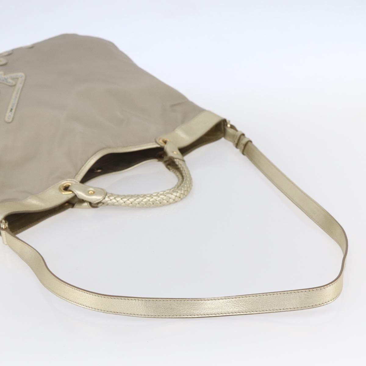 Salvatore Ferragamo Vintage Top handle handbag Nylon, BEIGE, NYLON, Tote bag