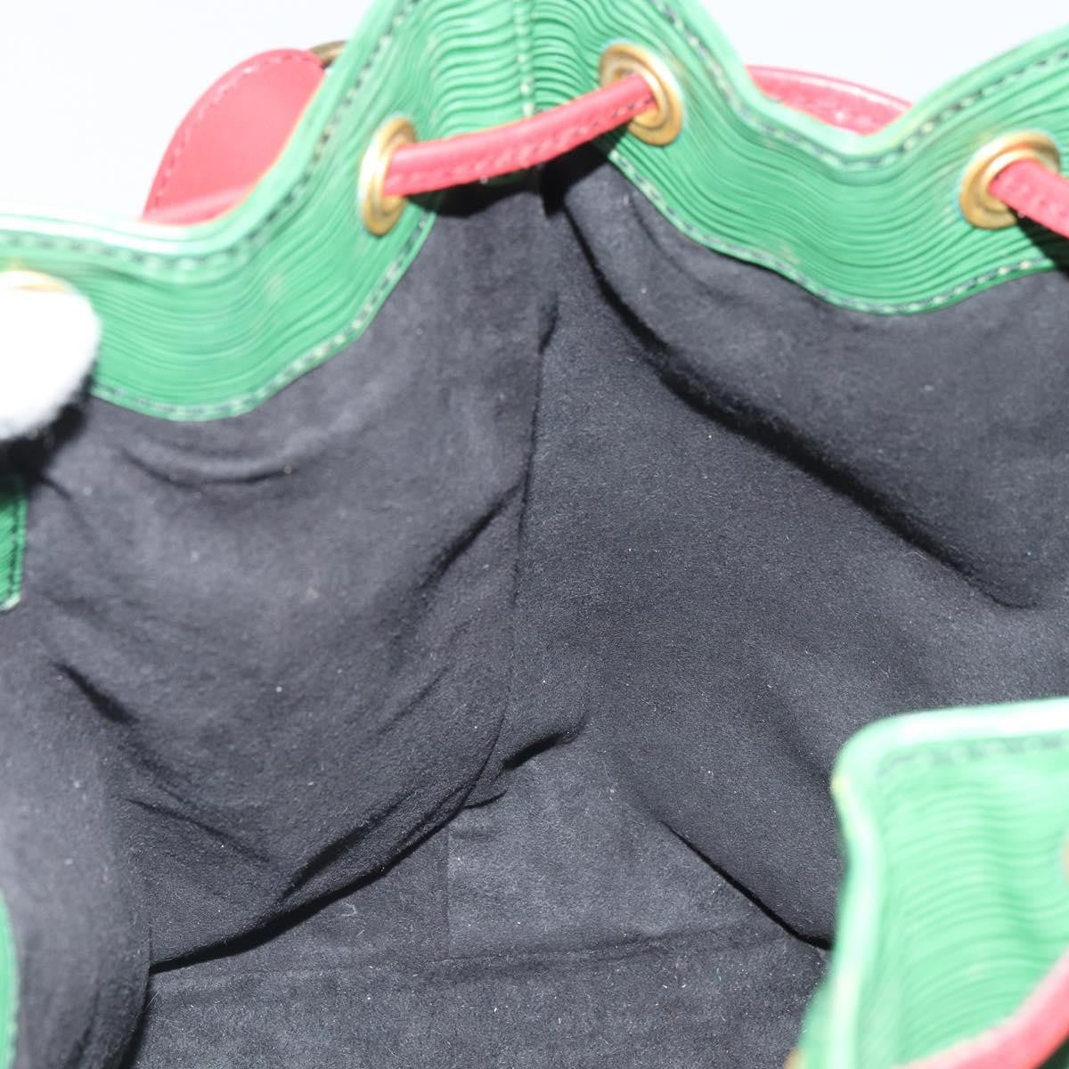 Louis Vuitton Bicolor Petit Noe Handbag Epi Leather, GREEN, LEATHER, Shoulder bag