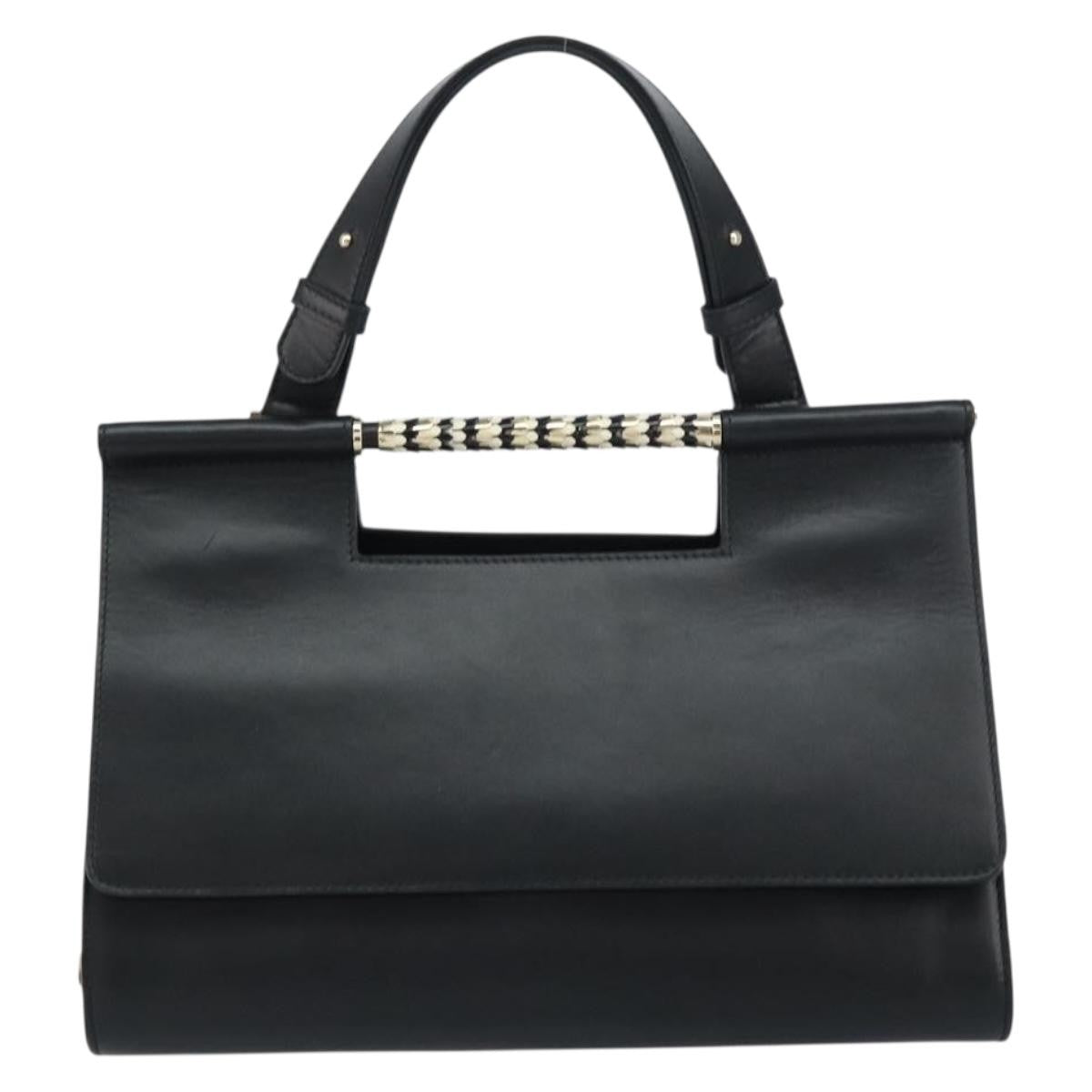 Bvlgari Serpenti Scaglie Day Bag Leather, BLACK, LEATHER, Handbag
