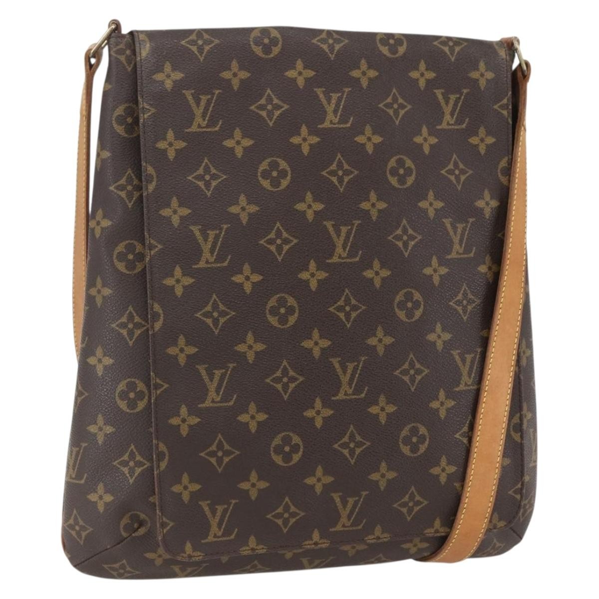 Louis Vuitton Musette Salsa Handbag Monogram Canvas, BROWN, CANVAS, Shoulder bag