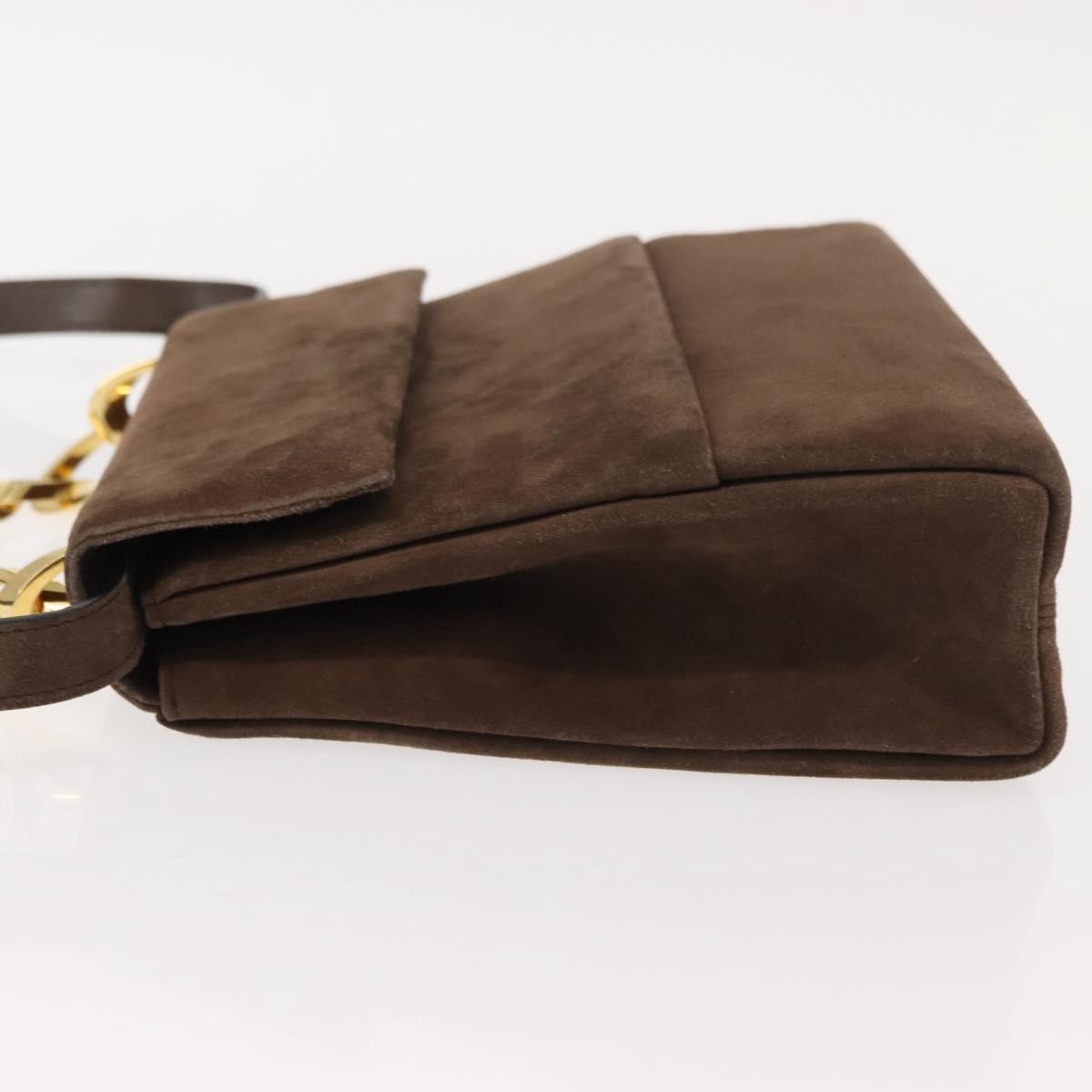Salvatore Ferragamo Vintage Handbag Suede, BROWN, SUEDE, Handbag