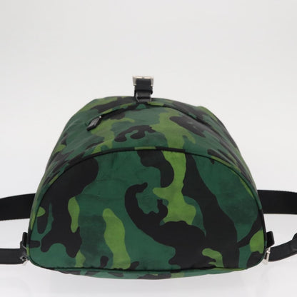 Prada Camouflage Backpack Tessuto, Green, Nylon, Backpack