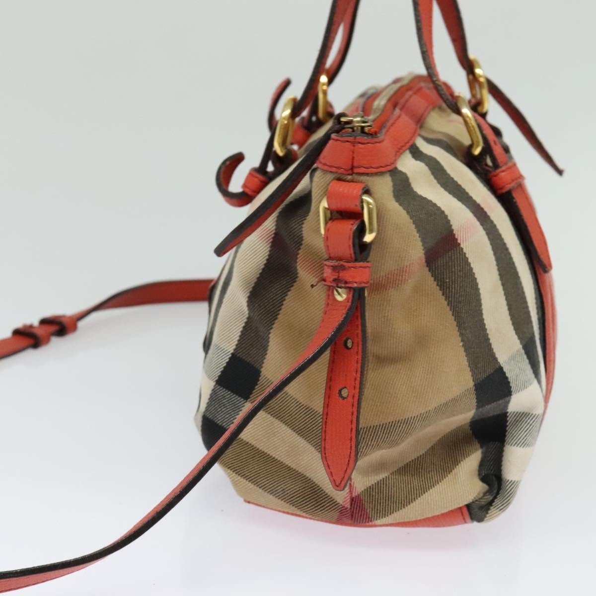 Burberry Bridle House Salisbury Tote Nova Check Canvas, BEIGE, CANVAS, Tote bag