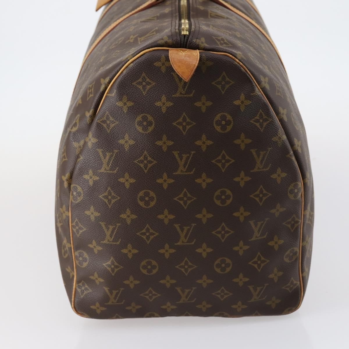 Louis Vuitton Keepall Bag Monogram Canvas, BROWN, CANVAS, Travel bag