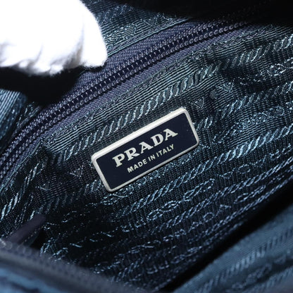 Prada Buckle Messenger Bag Tessuto, NAVY, NYLON, Shoulder bag
