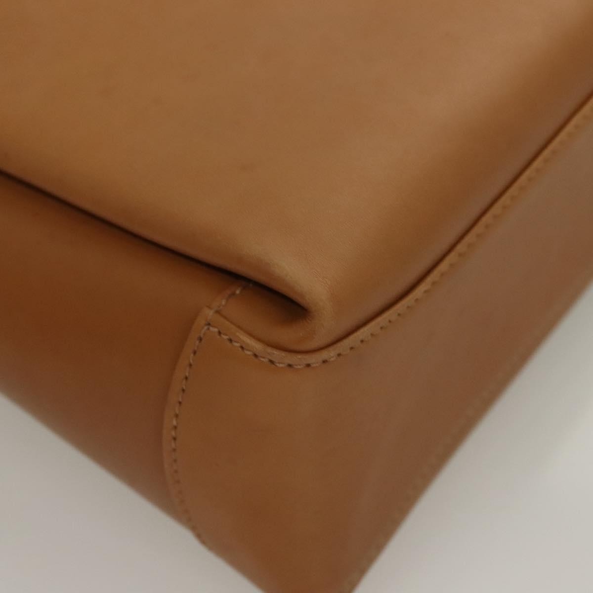 Gucci Vintage Convertible Bamboo Box Crossbody Bag Leather, BROWN, LEATHER, Handbag