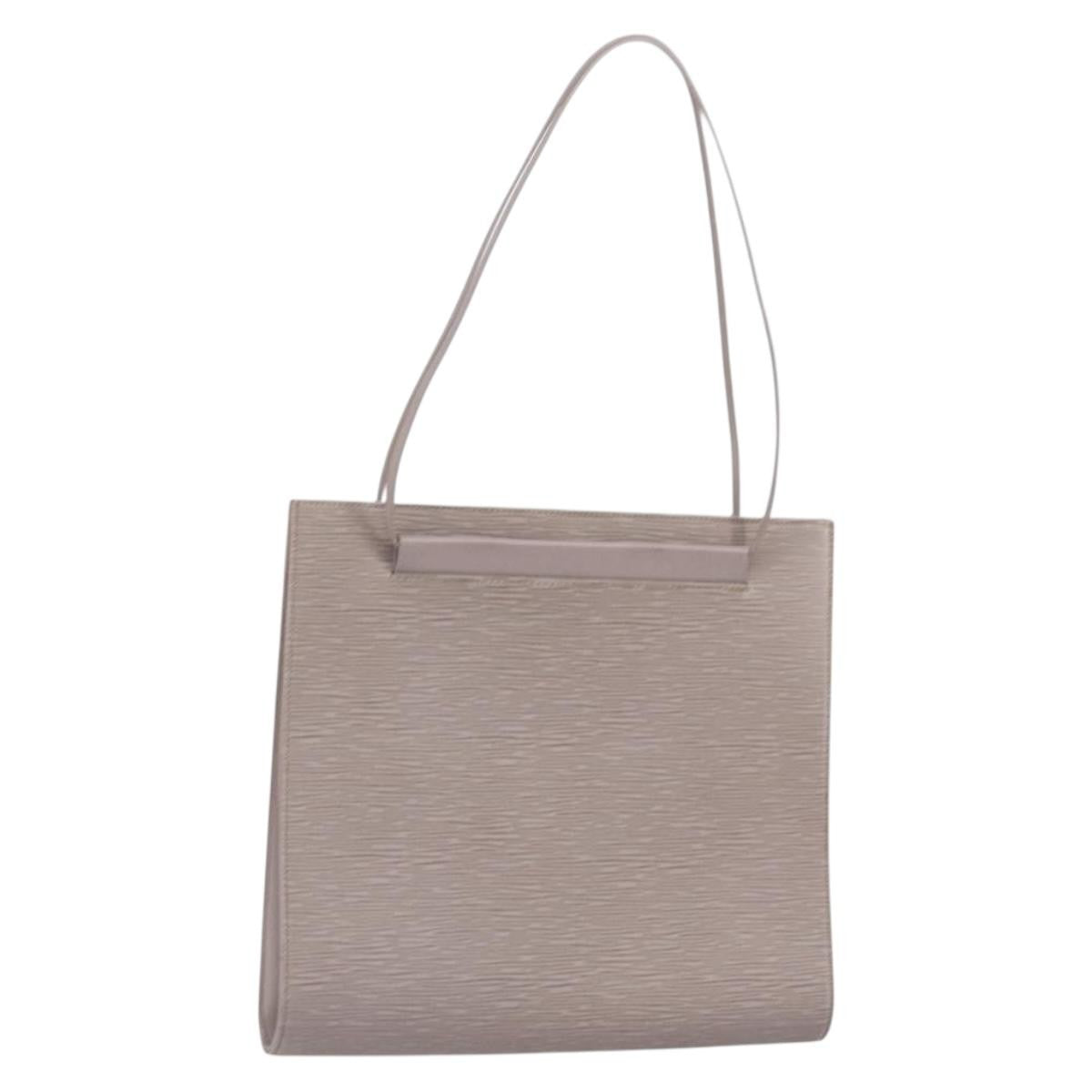 Louis Vuitton Saint Tropez Handbag Epi Leather, GRAY, LEATHER, Shoulder bag