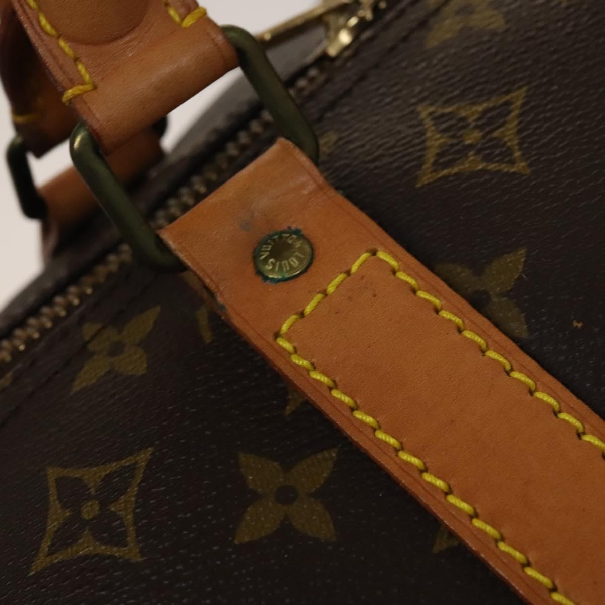 Louis Vuitton Keepall Bag Monogram Canvas, BROWN, CANVAS, Travel bag