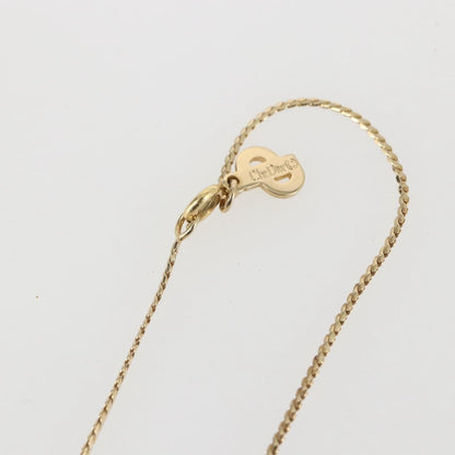 Christian Dior CD Pendant Necklace Metal, Gold, Metal, Necklace