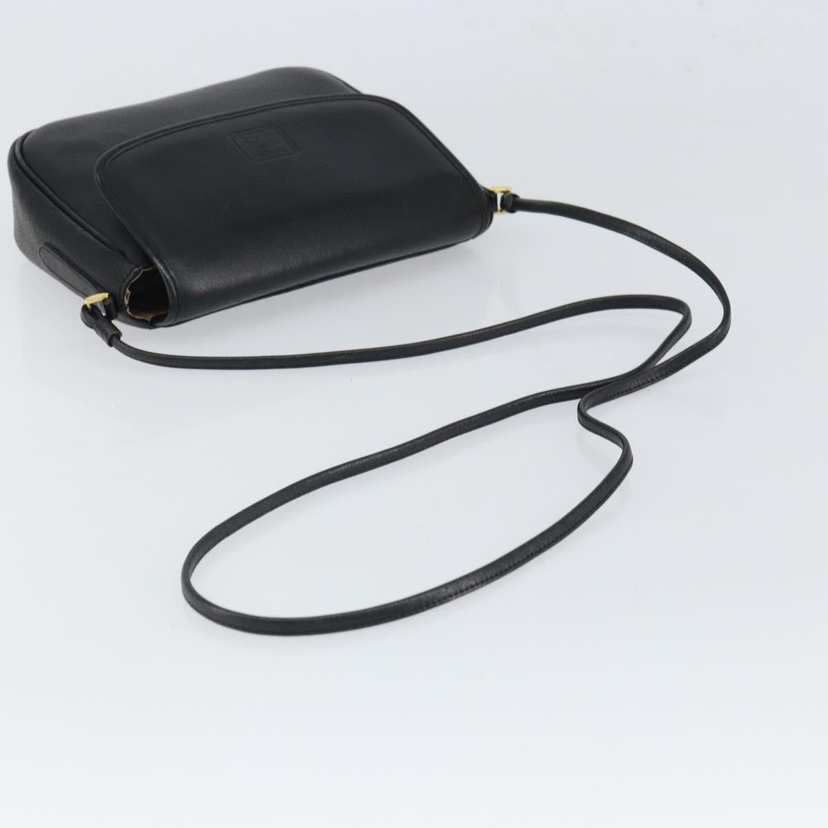 Burberry Vintage Shoulder Bag Leather, BLACK, LEATHER, Shoulder bag