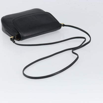 Burberry Vintage Shoulder Bag Leather, BLACK, LEATHER, Shoulder bag