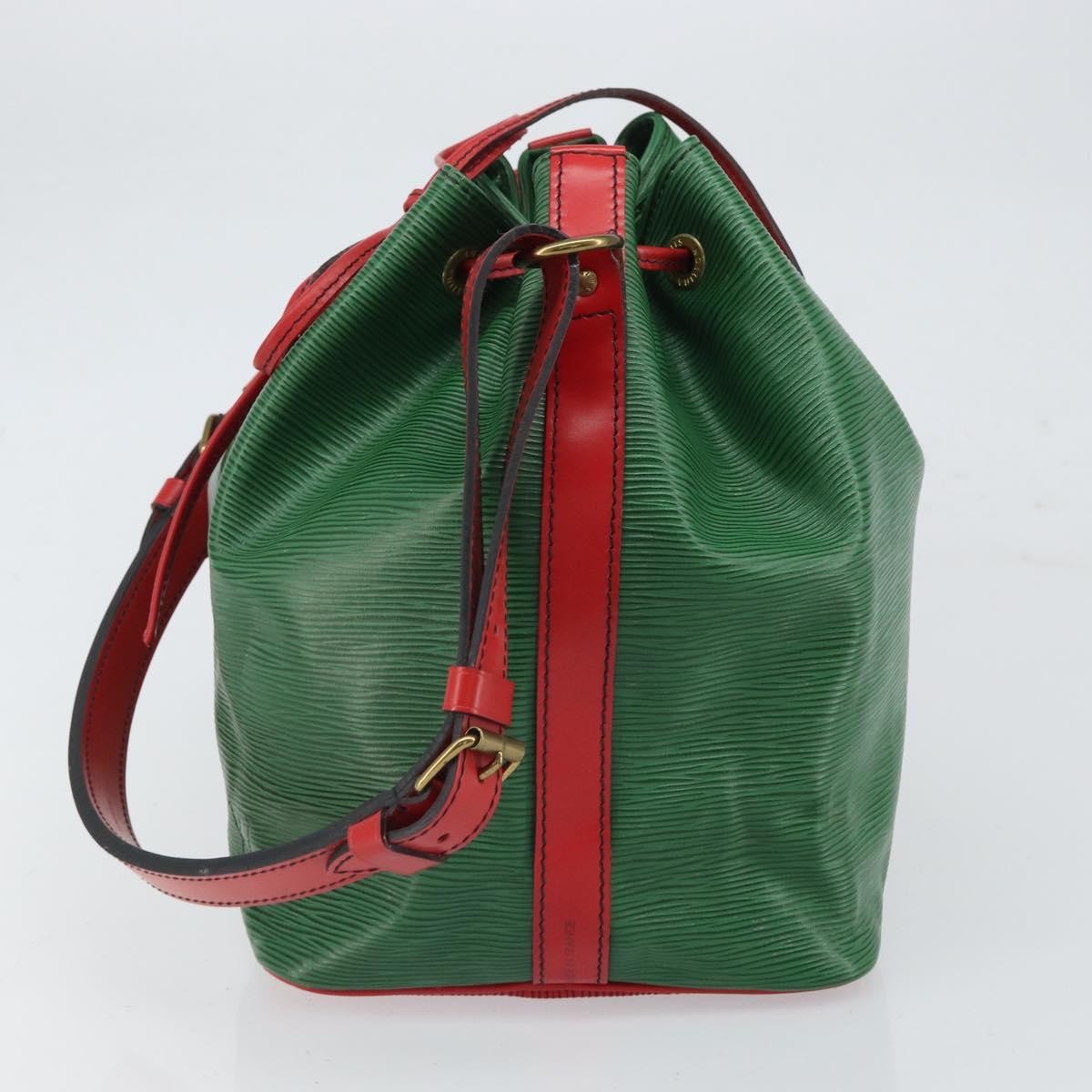 Louis Vuitton Bicolor Petit Noe Handbag Epi Leather, GREEN, LEATHER, Shoulder bag