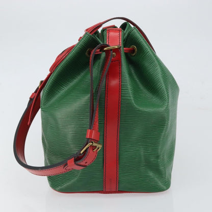 Louis Vuitton Bicolor Petit Noe Handbag Epi Leather, GREEN, LEATHER, Shoulder bag