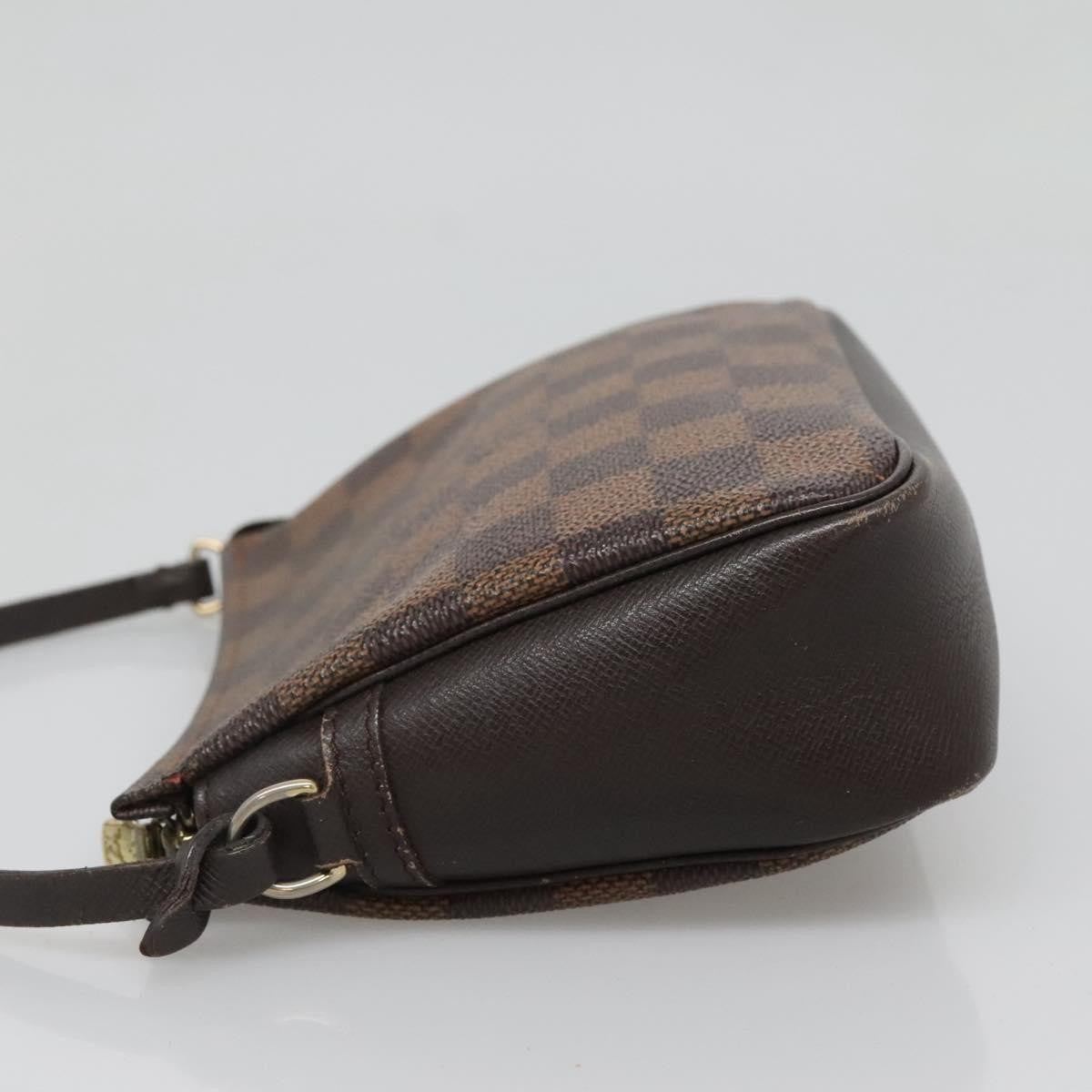 Louis Vuitton Trousse Make Up Bag Damier, BROWN, CANVAS, Clutche & pouche