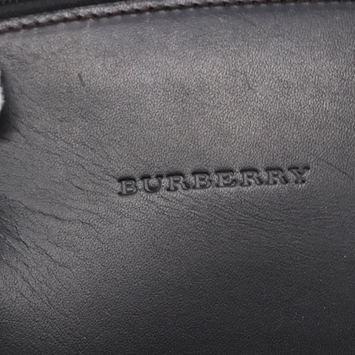 Burberry Vintage Handbag Leather, BLACK, LEATHER, Handbag