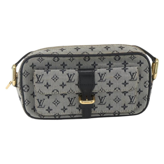 Louis Vuitton Juliette Crossbody Bag Mini Lin, BLUE, CANVAS, Shoulder bag