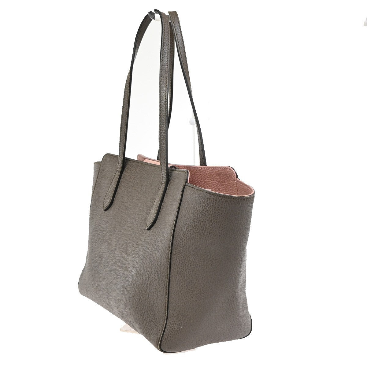 Gucci Swing Tote Leather, PINK, LEATHER, Tote bag
