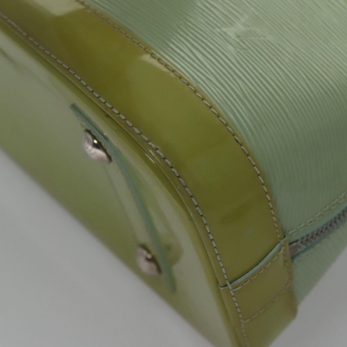 Louis Vuitton Alma Handbag Electric Epi Leather, GREEN, PATENT_LEATHER, Handbag