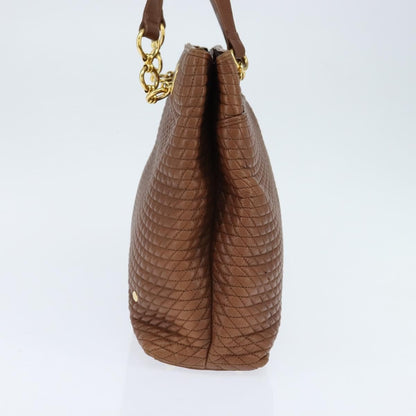 Bally Vintage Tote Bag Leather, BROWN, LEATHER, Tote bag