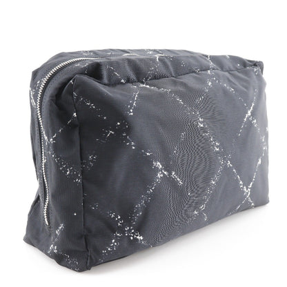 Chanel Travel line pouch Nylon, BLACK, NYLON, Travel bag