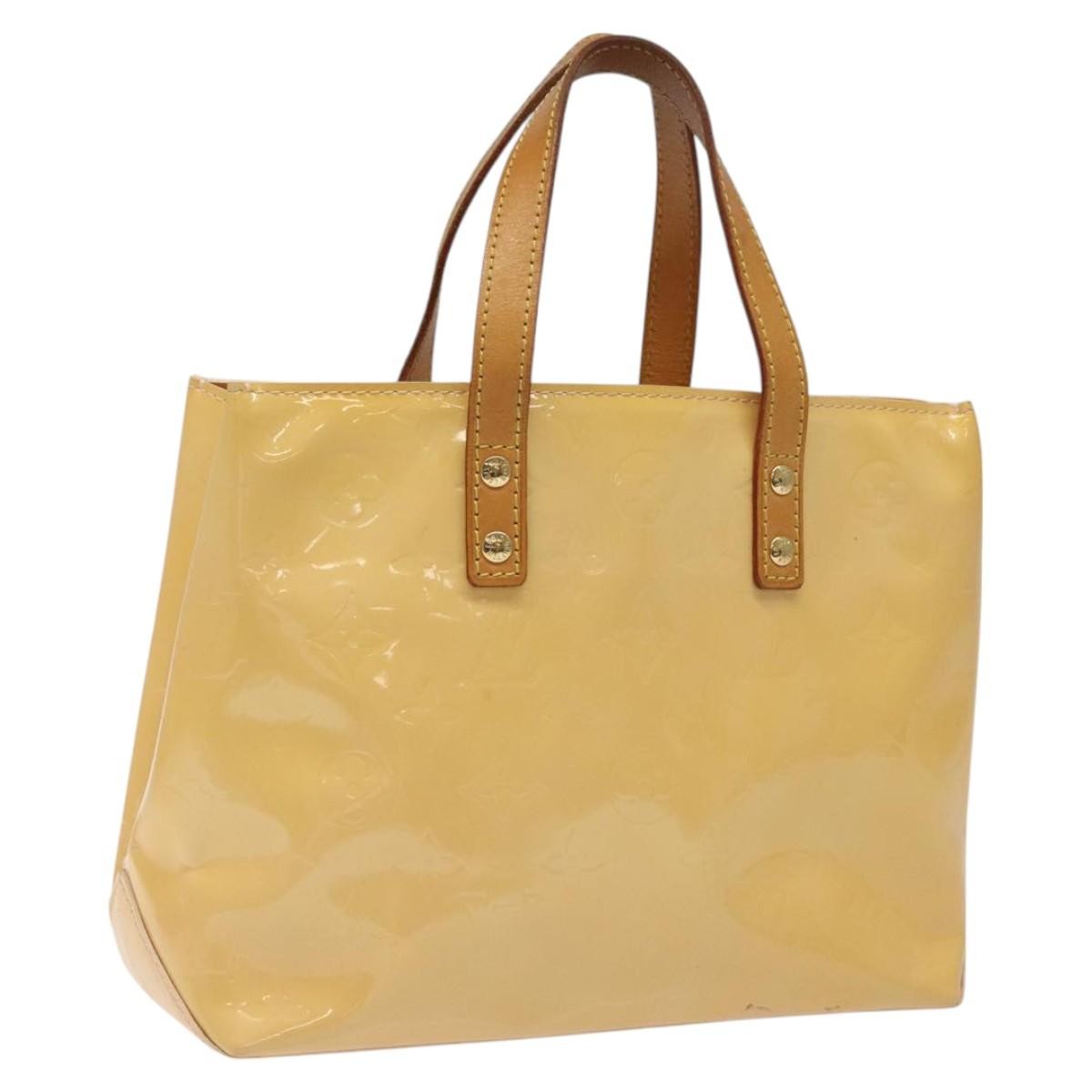 Louis Vuitton Vernis Houston Bag labellov, YELLOW, LEATHER, Handbag