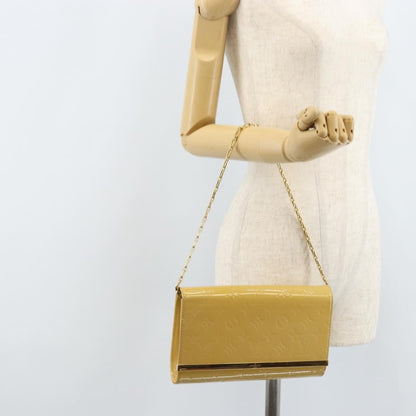 Louis Vuitton Ana Bag Monogram Vernis, YELLOW, PATENT_LEATHER, Clutche & pouche