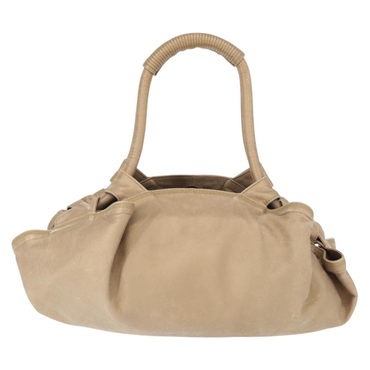 Loewe Anagram Logo Nappa Aire Hand Bag Leather, BEIGE, LEATHER, Handbag