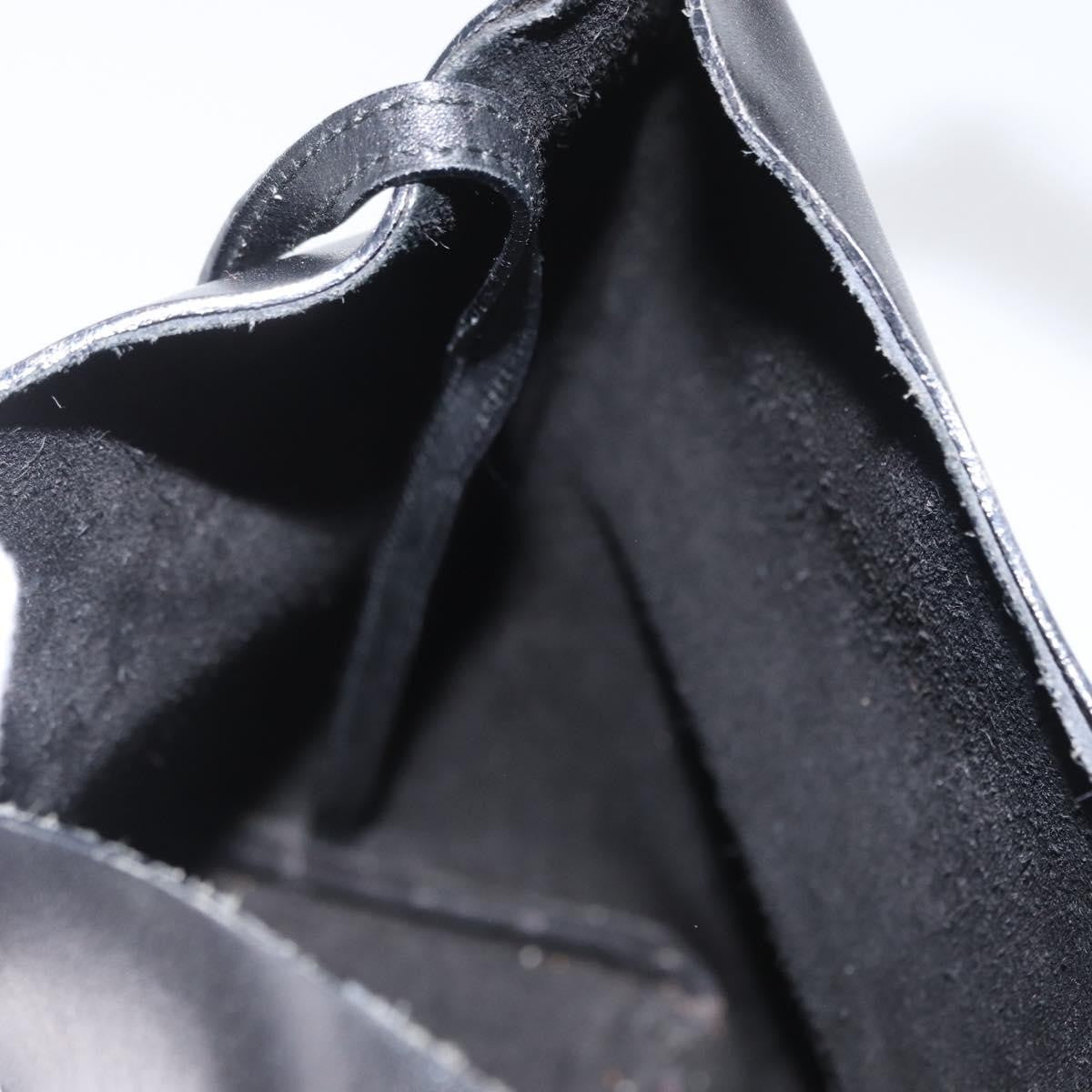 Gucci Vintage Bamboo Hobo Leather, BLACK, LEATHER, Tote bag
