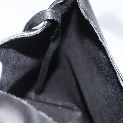 Gucci Vintage Bamboo Hobo Leather, BLACK, LEATHER, Tote bag