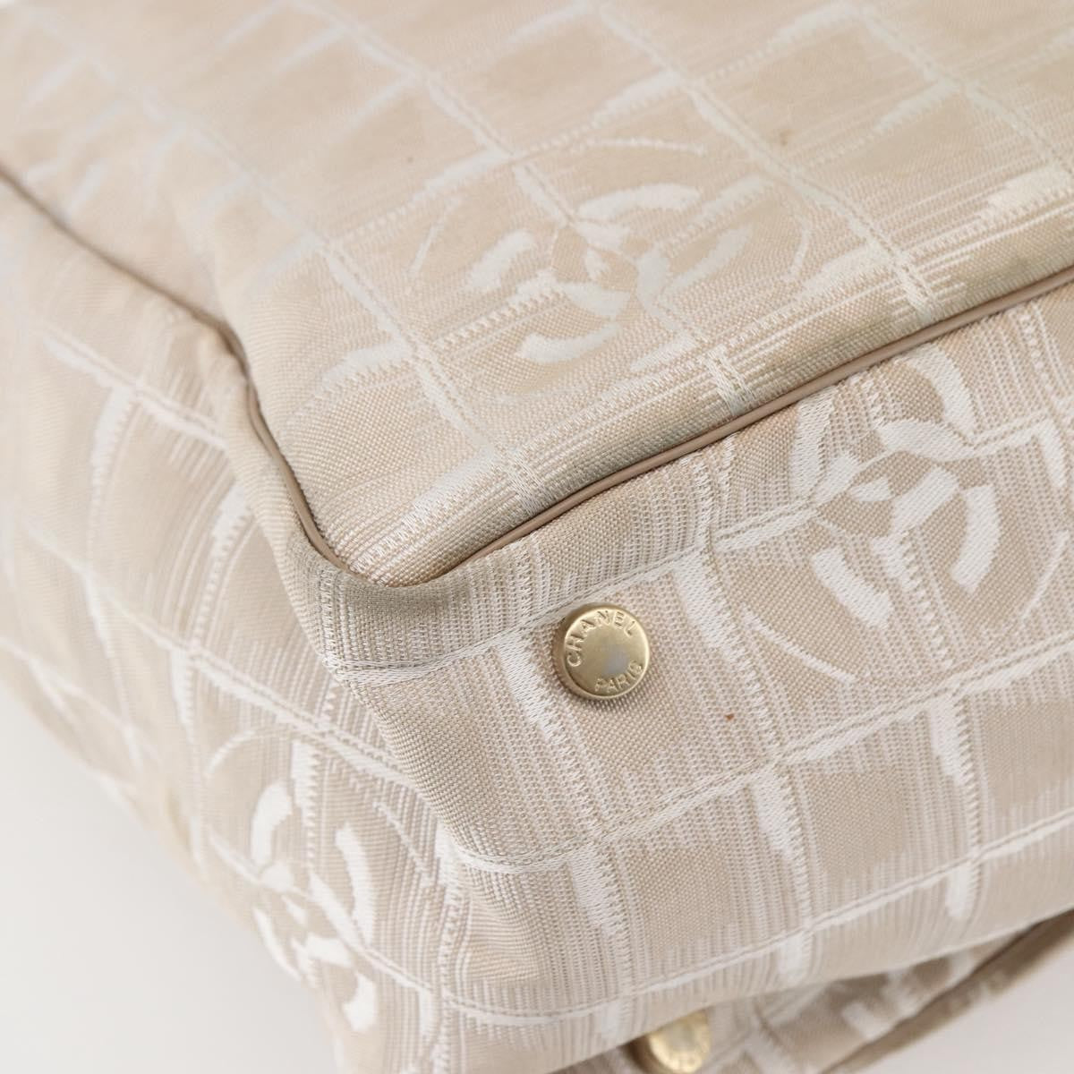 Chanel Travel Line Tote Nylon, BEIGE, NYLON, Tote bag