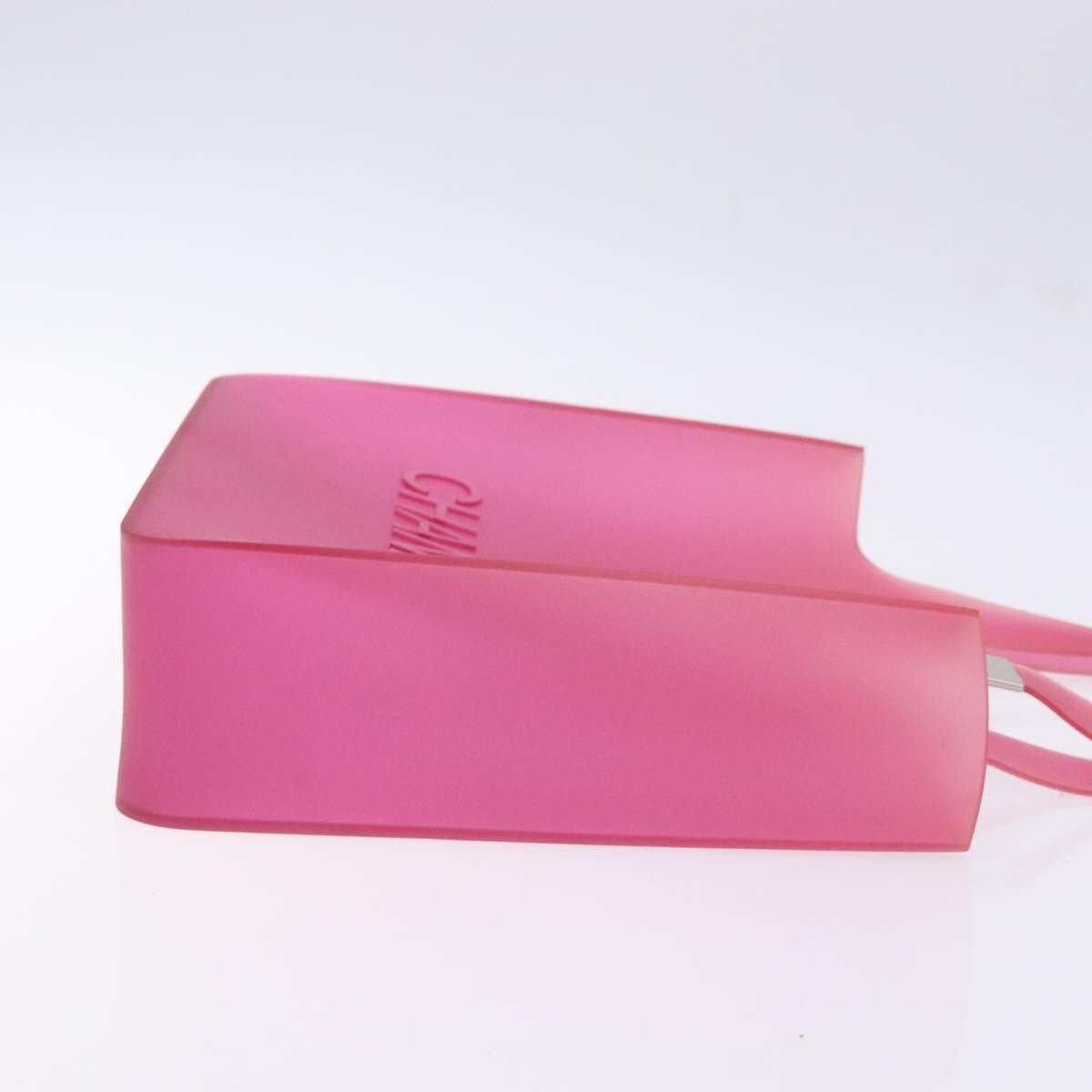 Chanel Logo Tote bag Rubber, PINK, RUBBER, Tote bag