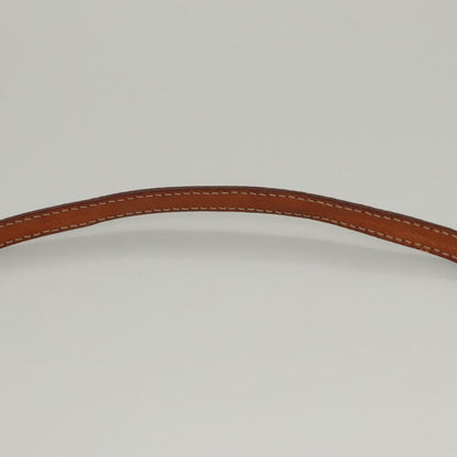 Celine Vintage Macadam Shoulder Bag Canvas and Leather, Brown, Canvas, Shoulder Bag