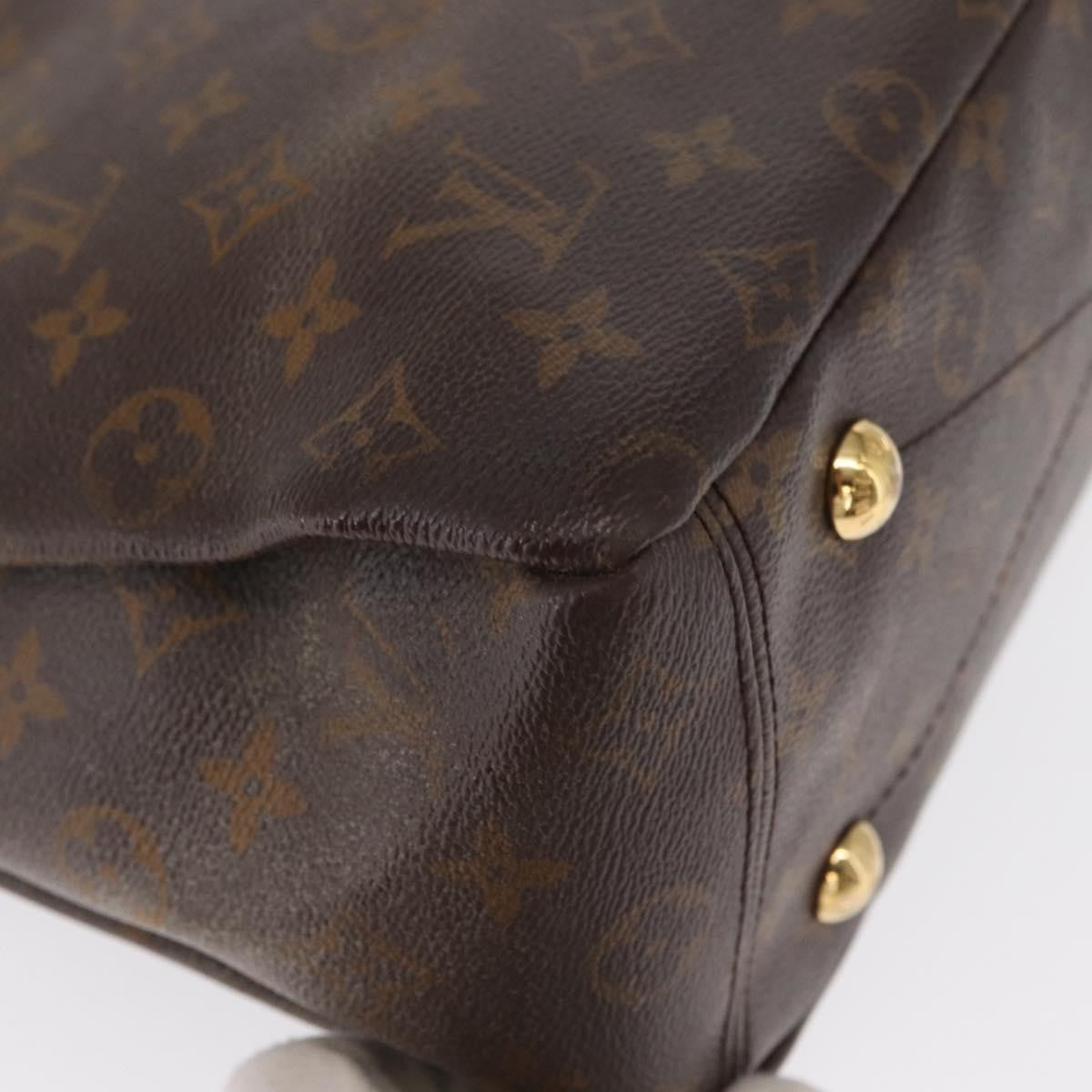 Louis Vuitton Pallas Tote Monogram Canvas with Leather, BROWN, CANVAS, Tote bag