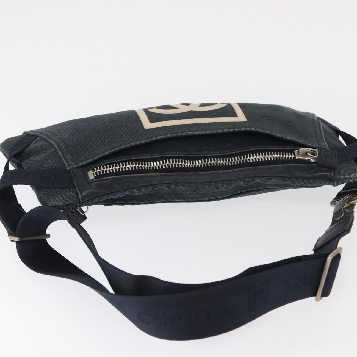 Chanel Sport Line Waist Bag Canvas, NAVY, CANVAS, Clutche & pouche