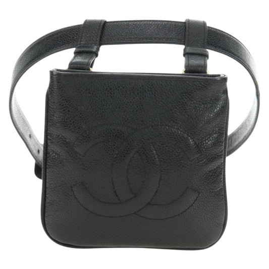 Chanel Vintage Timeless Belt Bag Caviar, Black, Leather, Clutch