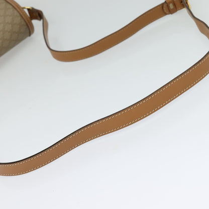 Celine Macadam Shoulder Bag Canvas, BEIGE, CANVAS, Shoulder bag