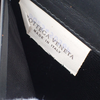 Bottega Veneta Intrecciato Long Zip  Wallet Leather, Black, Leather, Wallet