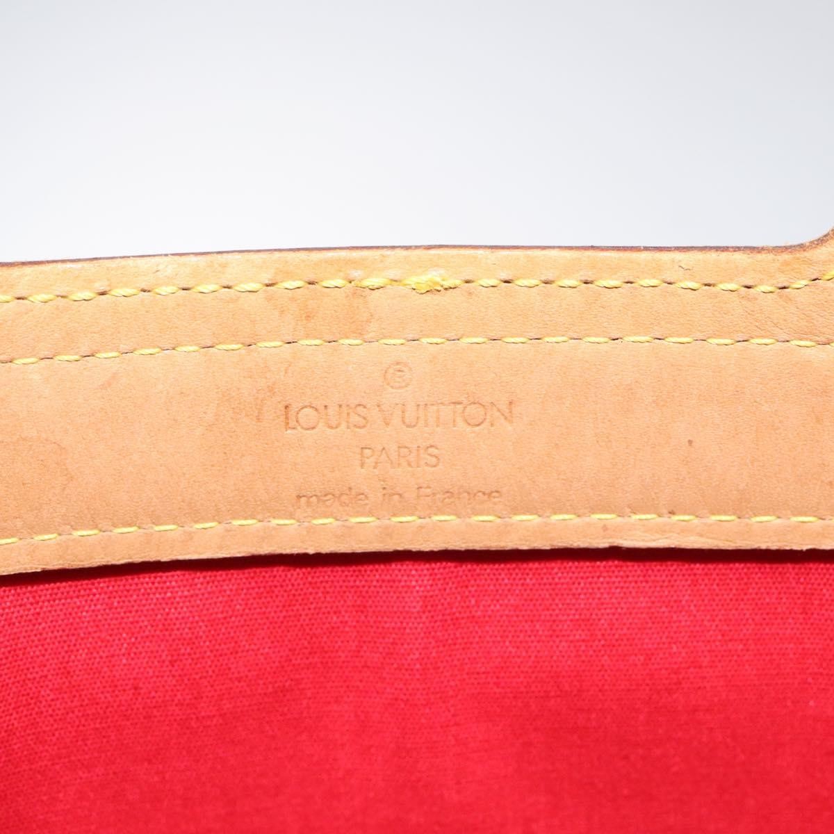 Louis Vuitton Stanton Handbag Monogram Vernis, RED, PATENT_LEATHER, Tote bag