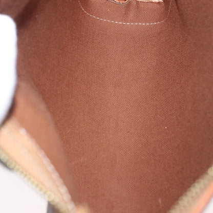 Celine Macadam Pochette Canvas and Leather, BEIGE, CANVAS, Clutche & pouche