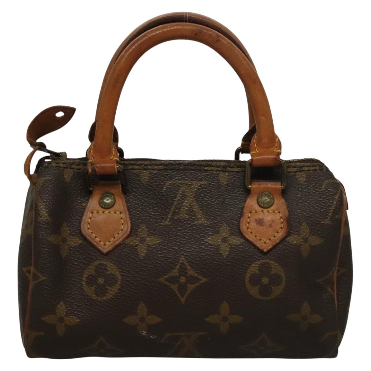 Louis Vuitton Speedy Mini HL Handbag Monogram Canvas, BROWN, CANVAS, Handbag