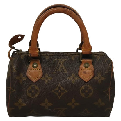 Louis Vuitton Speedy Mini HL Handbag Monogram Canvas, BROWN, CANVAS, Handbag