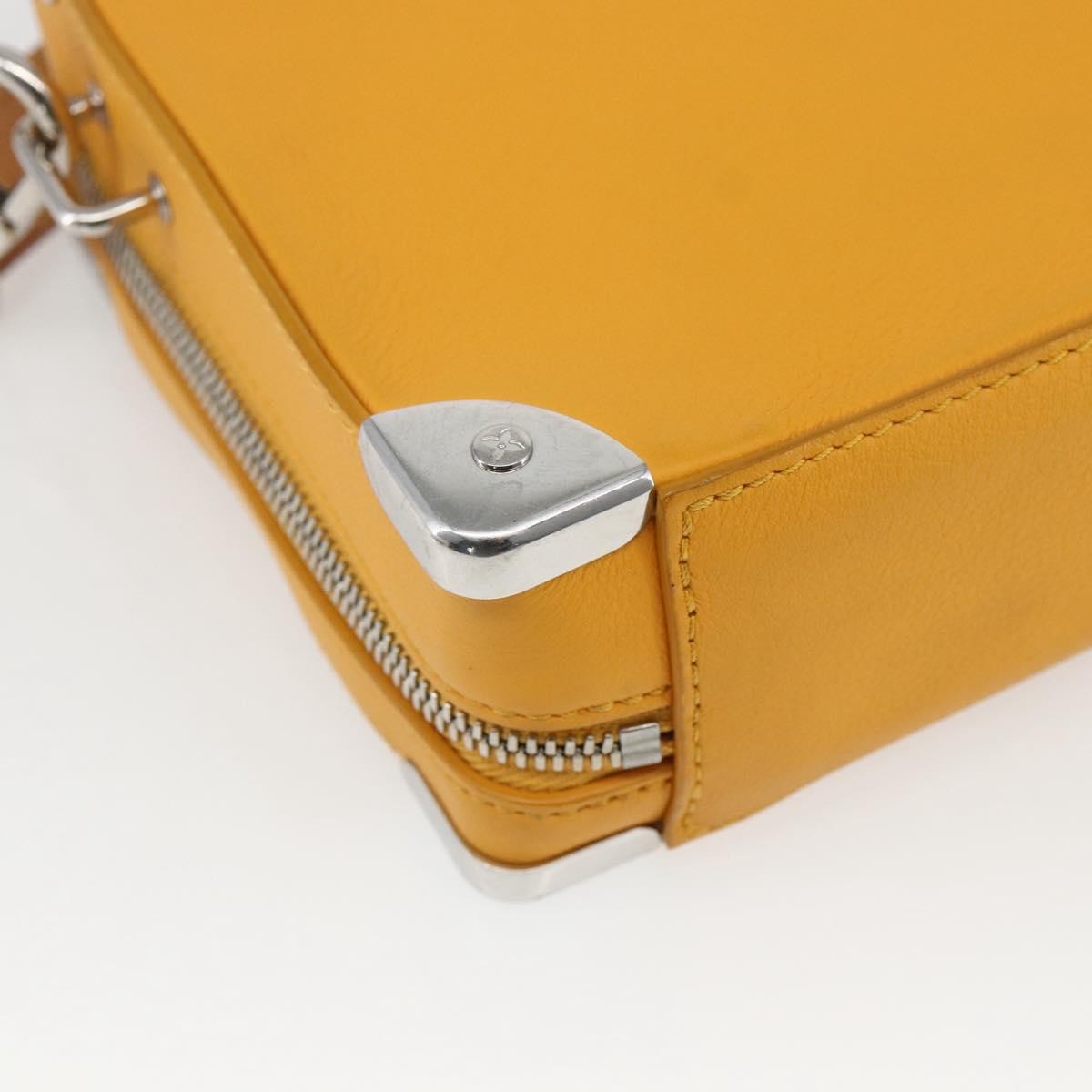 Louis Vuitton Handle Soft Trunk Bag Monogram Taurillon Leather, Yellow, Leather, Clutch