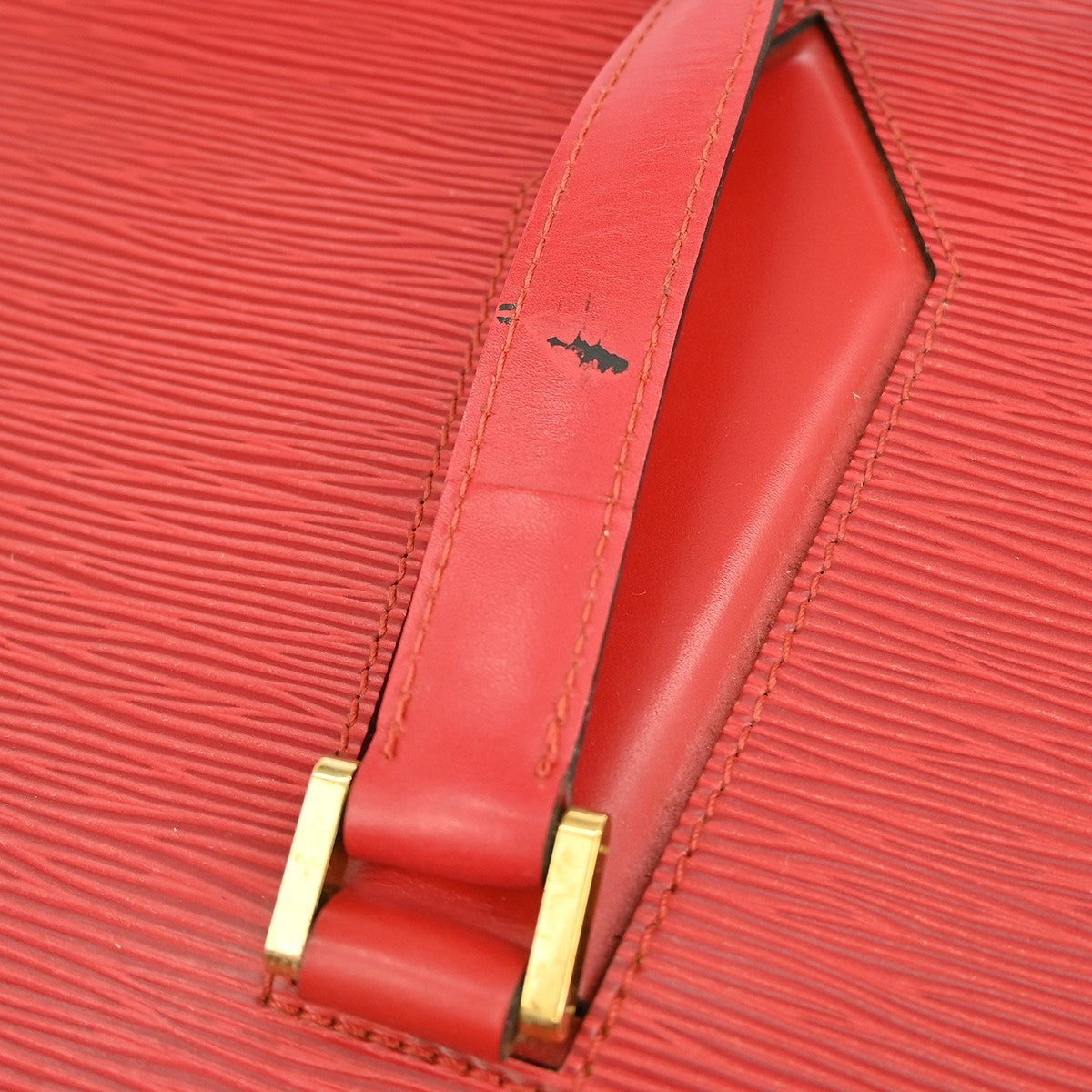 Louis Vuitton Voltaire Handbag Epi Leather, RED, LEATHER, Shoulder bag